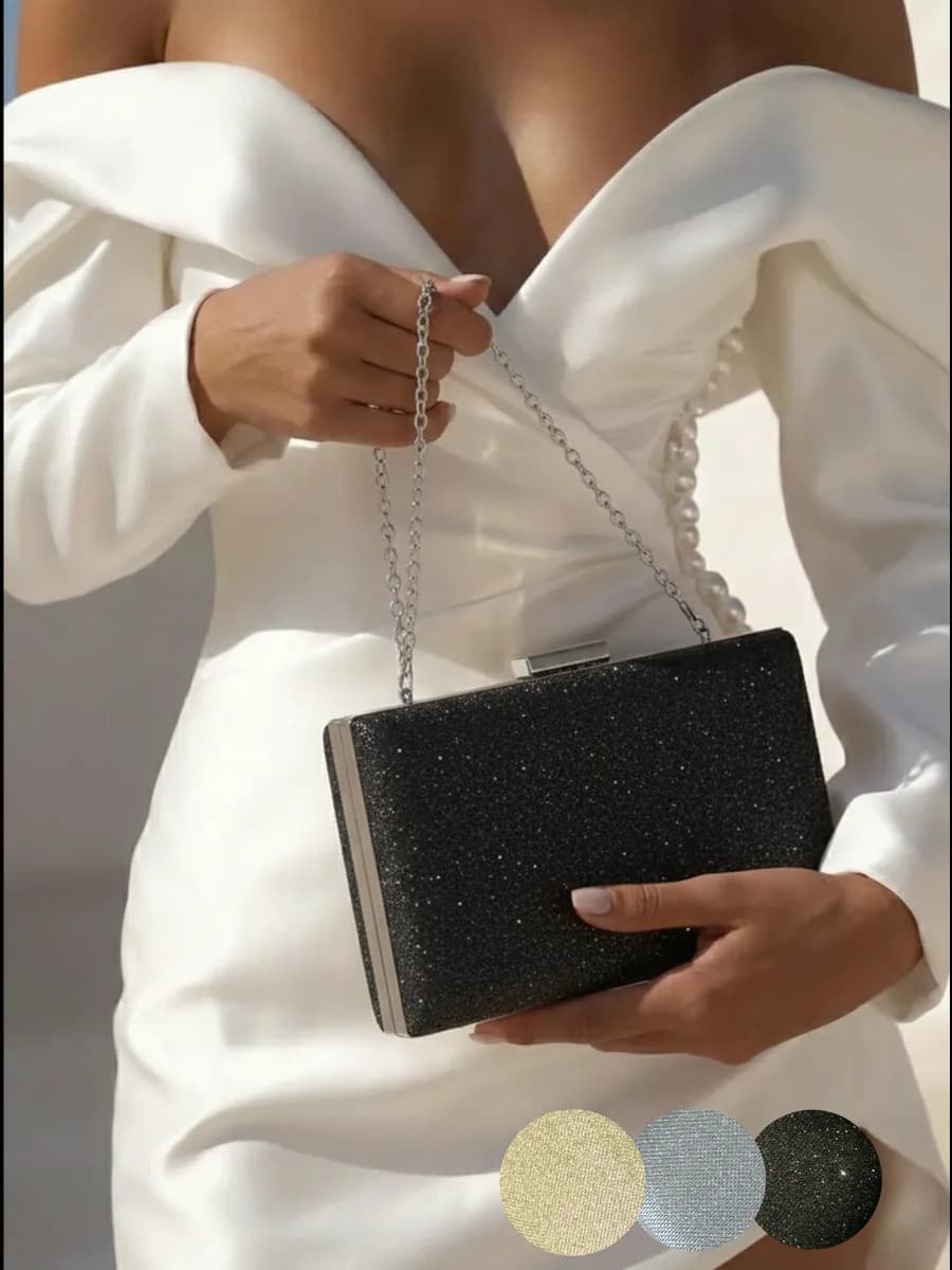 Клатч сумка вечерняя на цепочке