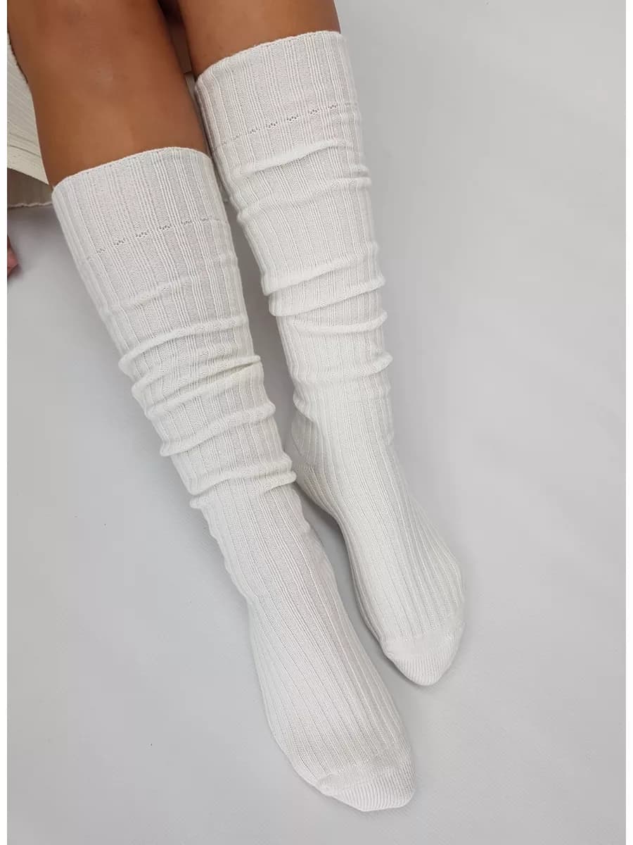 Теплые гольфы с кашемиром