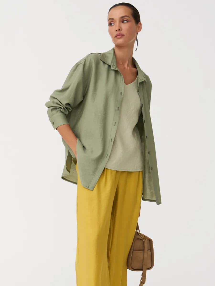 Летняя рубашка легкая оверсайз