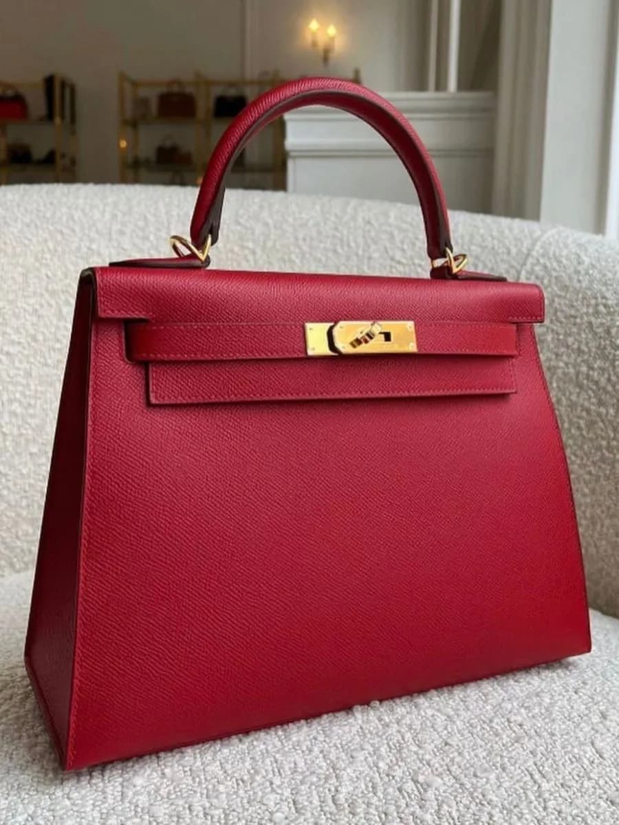 Сумка кроссбоди через плечо в стиле Hermes Birkin