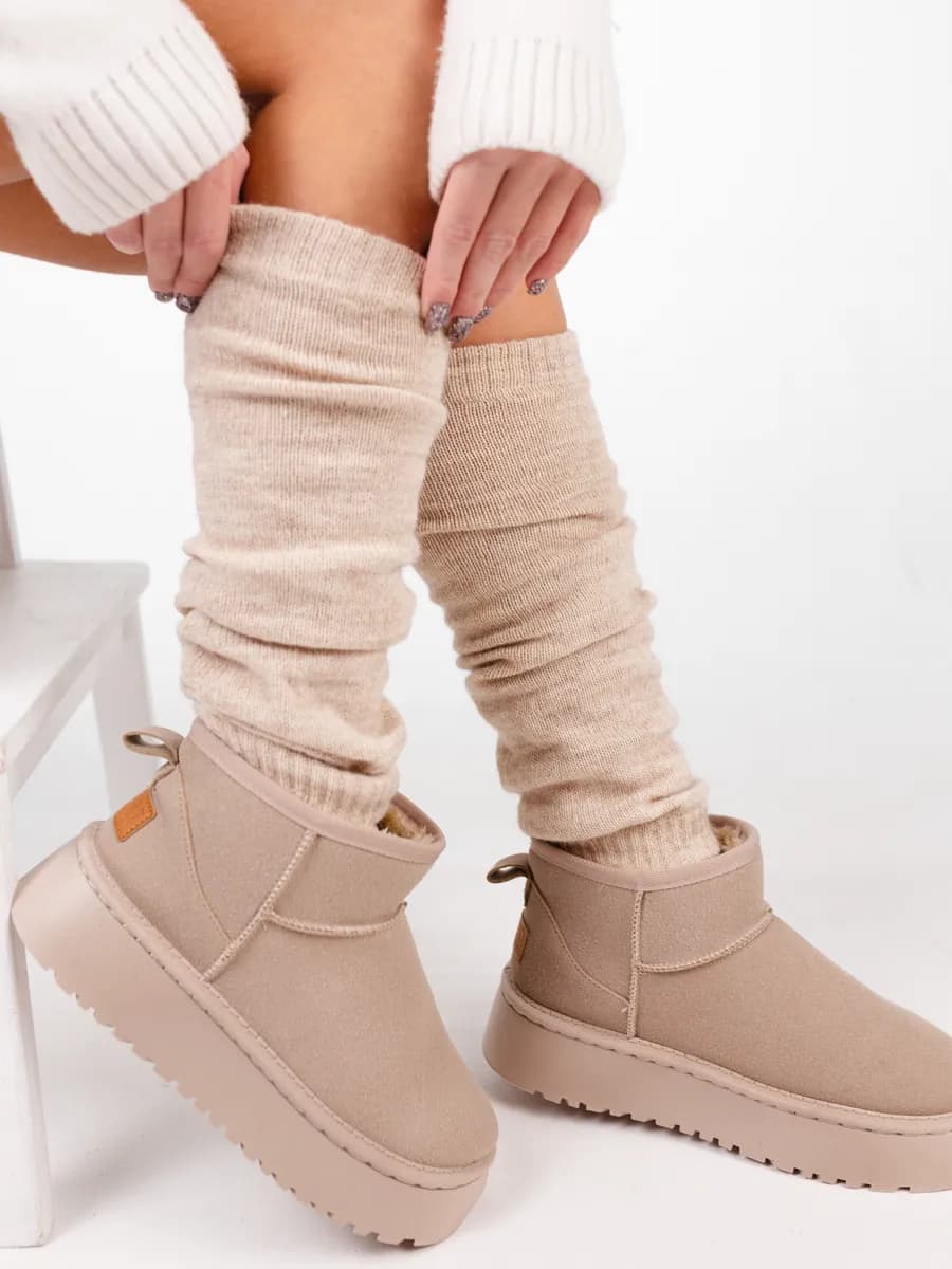 Гетры высокие теплые в школу y2k