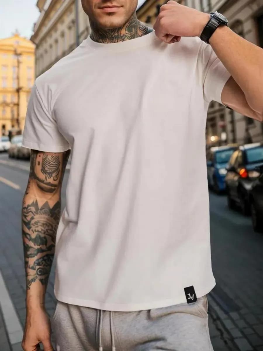 Футболка Премиум однотонная хлопок