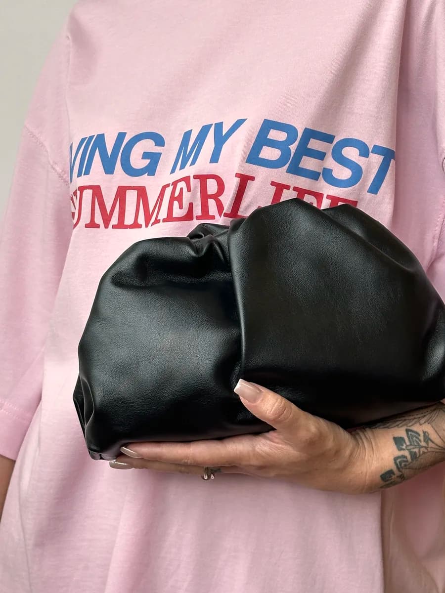 Сумка клатч-пельмень женская