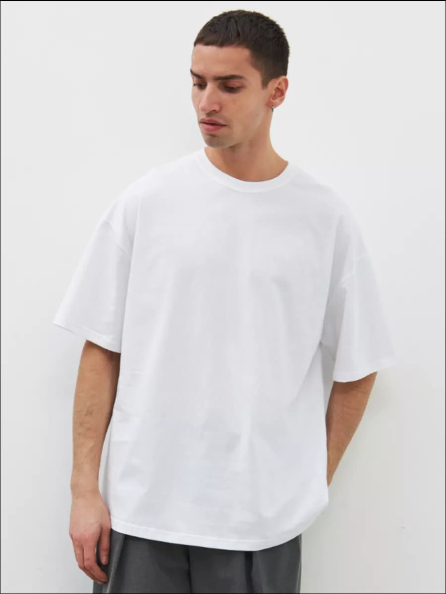 Мужская футболка оверсайз хлопковая