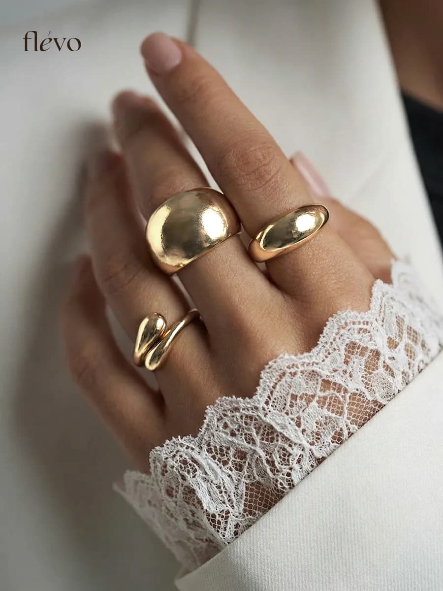 Набор колец бижутерия