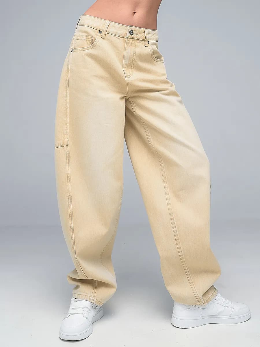 джинсы широкие багги