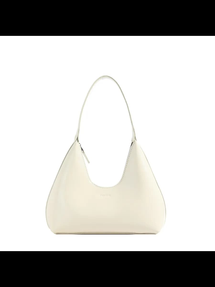 Женская сумка на плечо//Кремово-белый