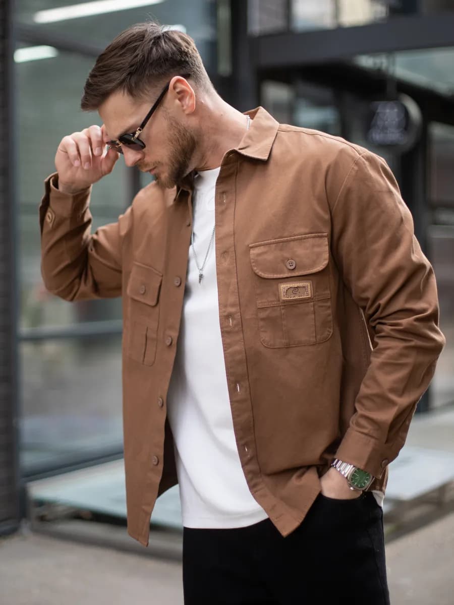 Джинсовая рубашка летняя