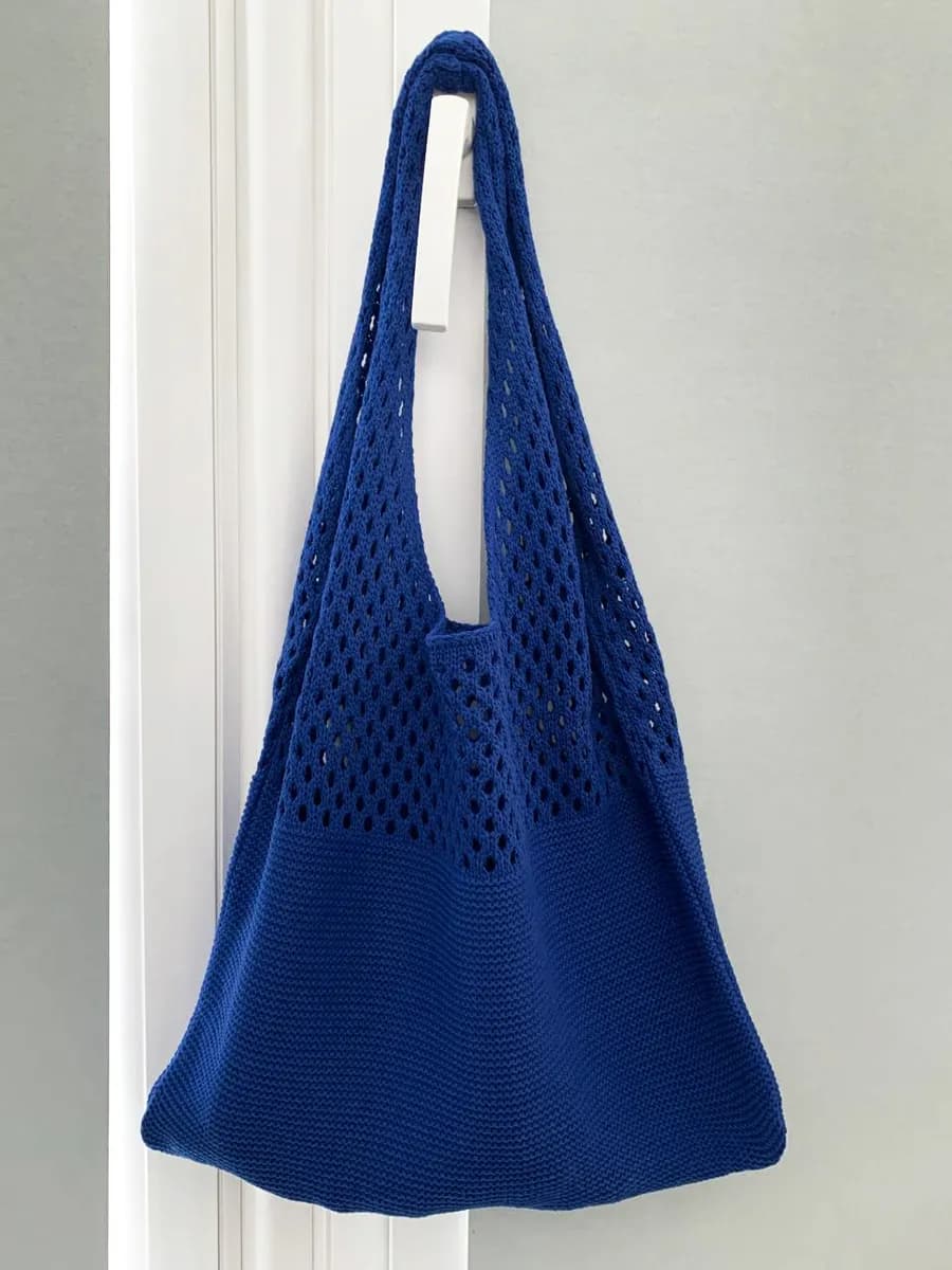 Сумка пляжная вязаная