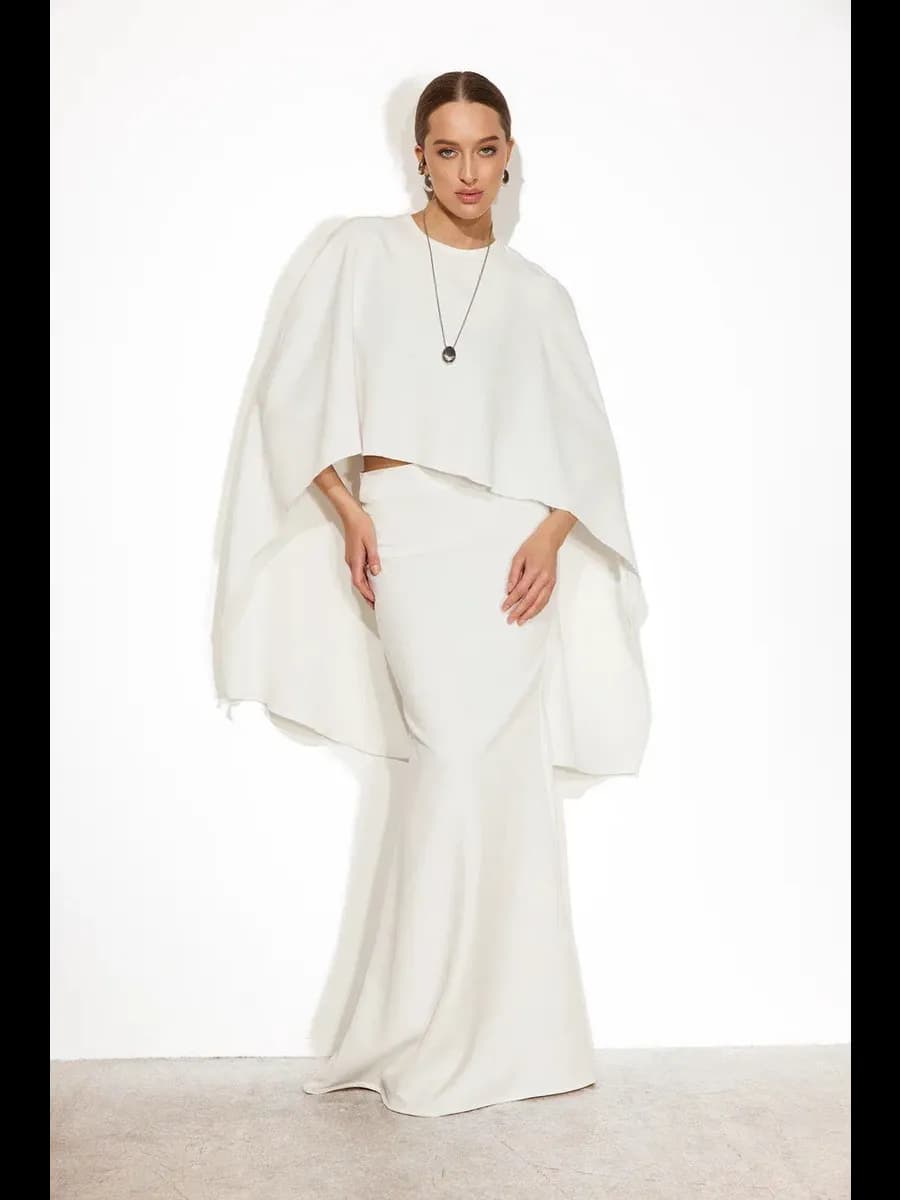 Блуза кейп жакет из шелка