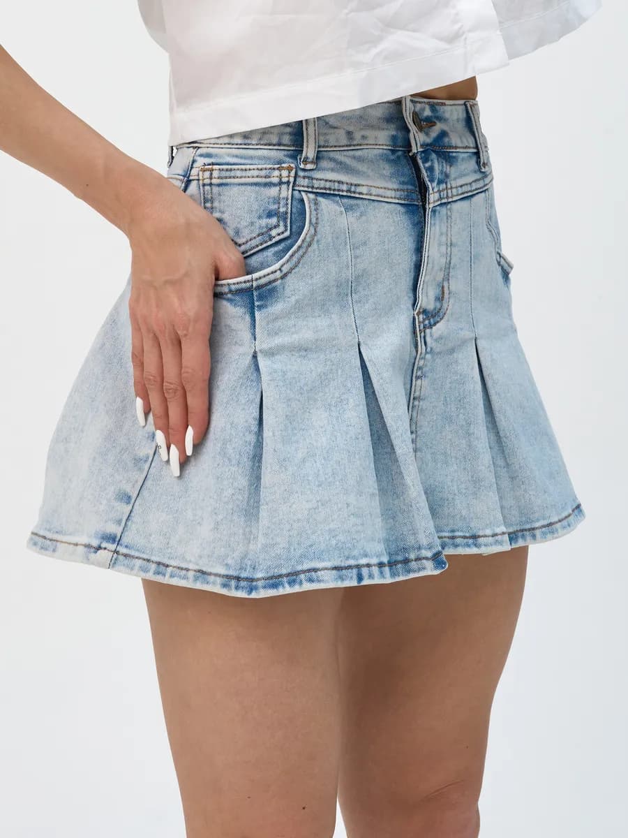 Юбка джинсовая мини