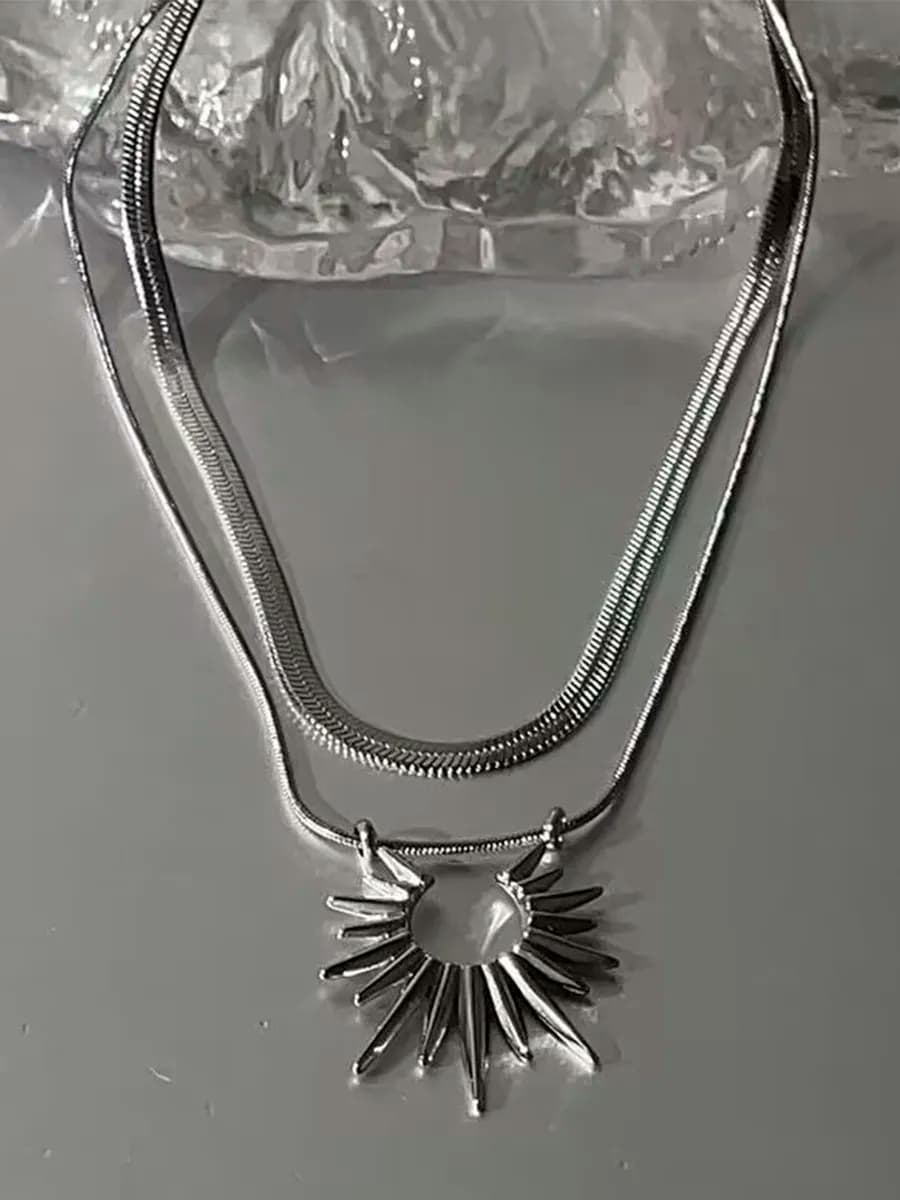 Подвеска на шею колье украшение гранж бижутерия y2k