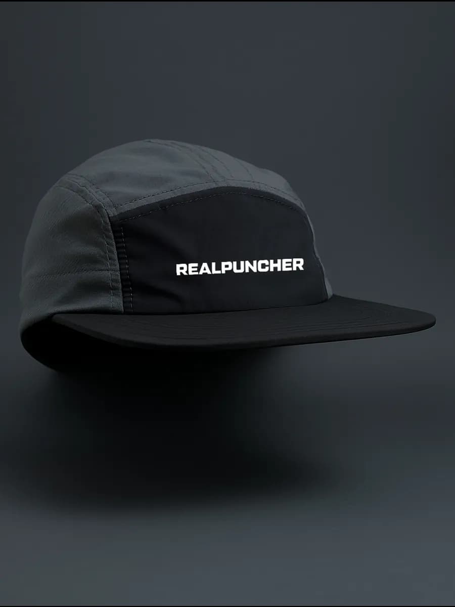 Кепка мужская 5 панелей, летняя, черная