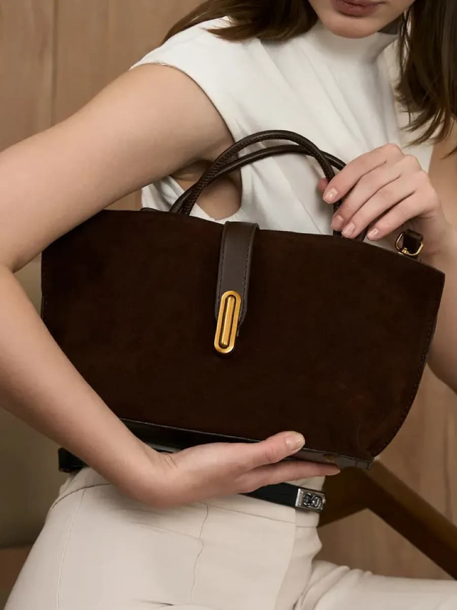 сумка женская замшевая через плече