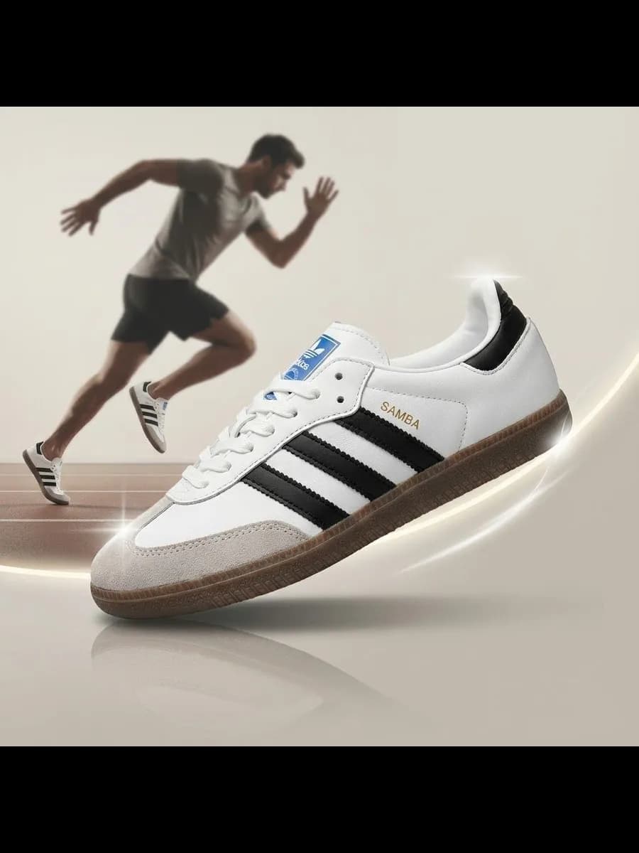 Адидас кеды Самба белые кроссовки