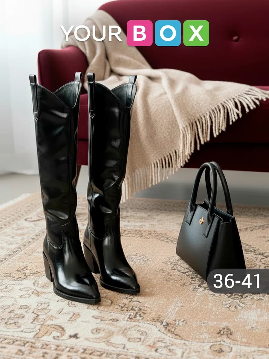 Демисезонные сапоги казаки высокие