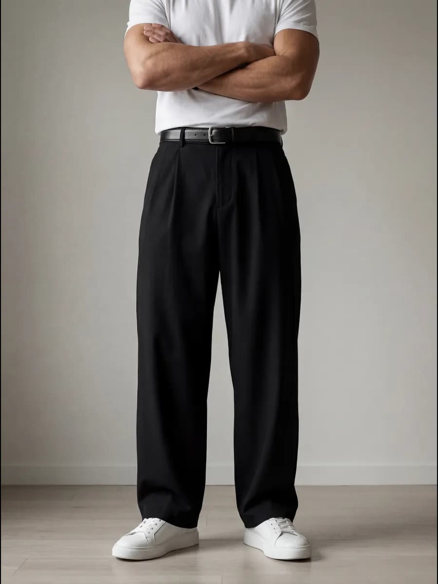 Брюки широкие классические оверсайз