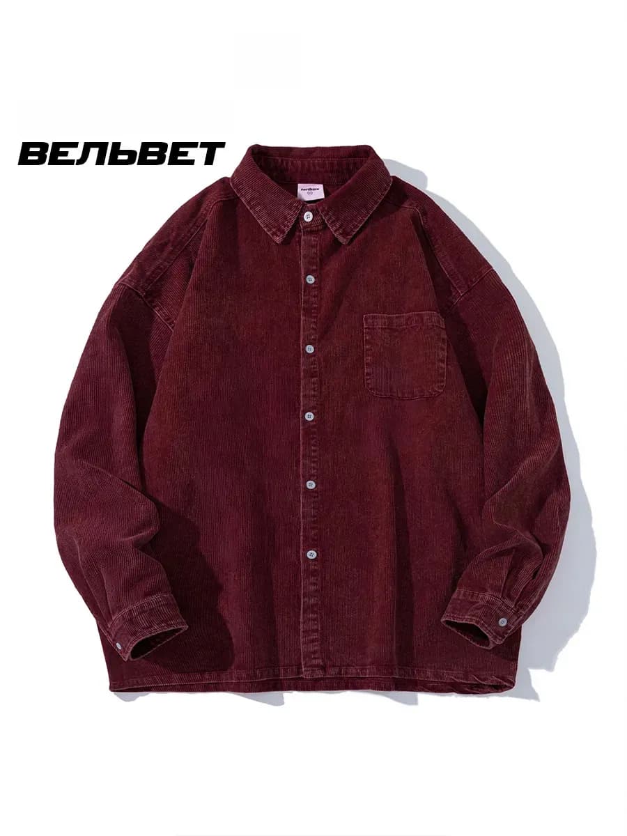 Рубашка вельветовая оверсайз