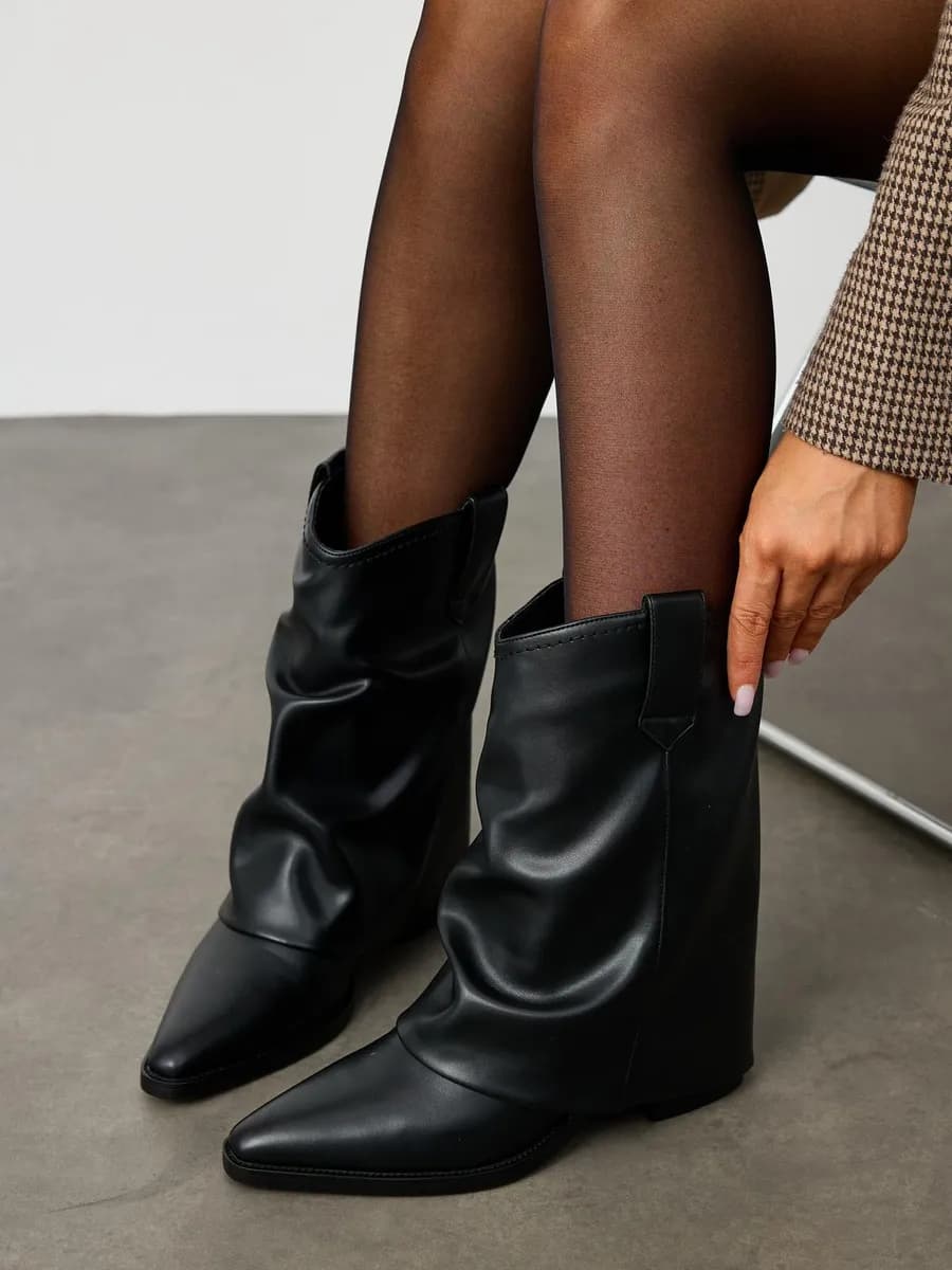 Ботильоны демисезонные с острым мысом