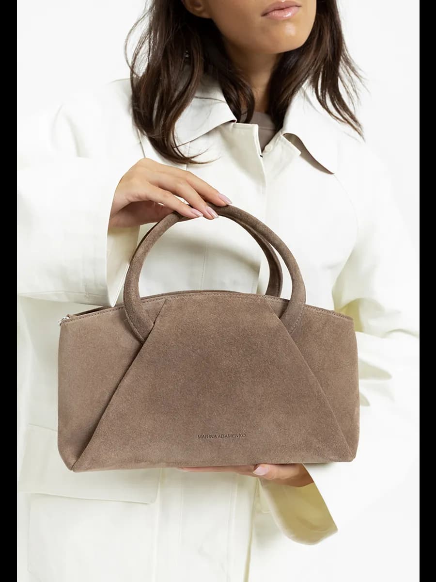 Сумка из натуральной замши