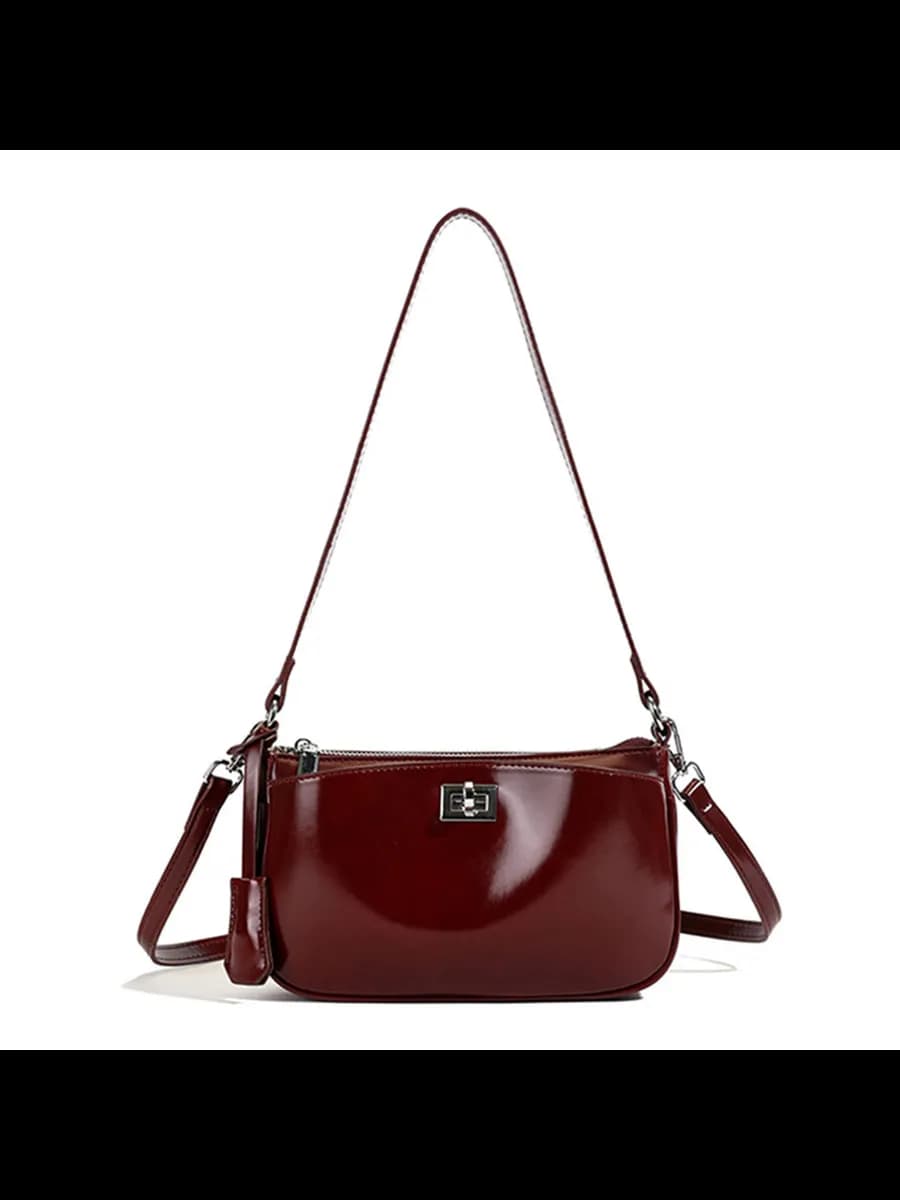 Женская кожаная сумка через плечо стильная кроссбоди