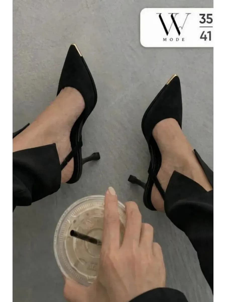 Слингбэки туфли с открытой пяткой