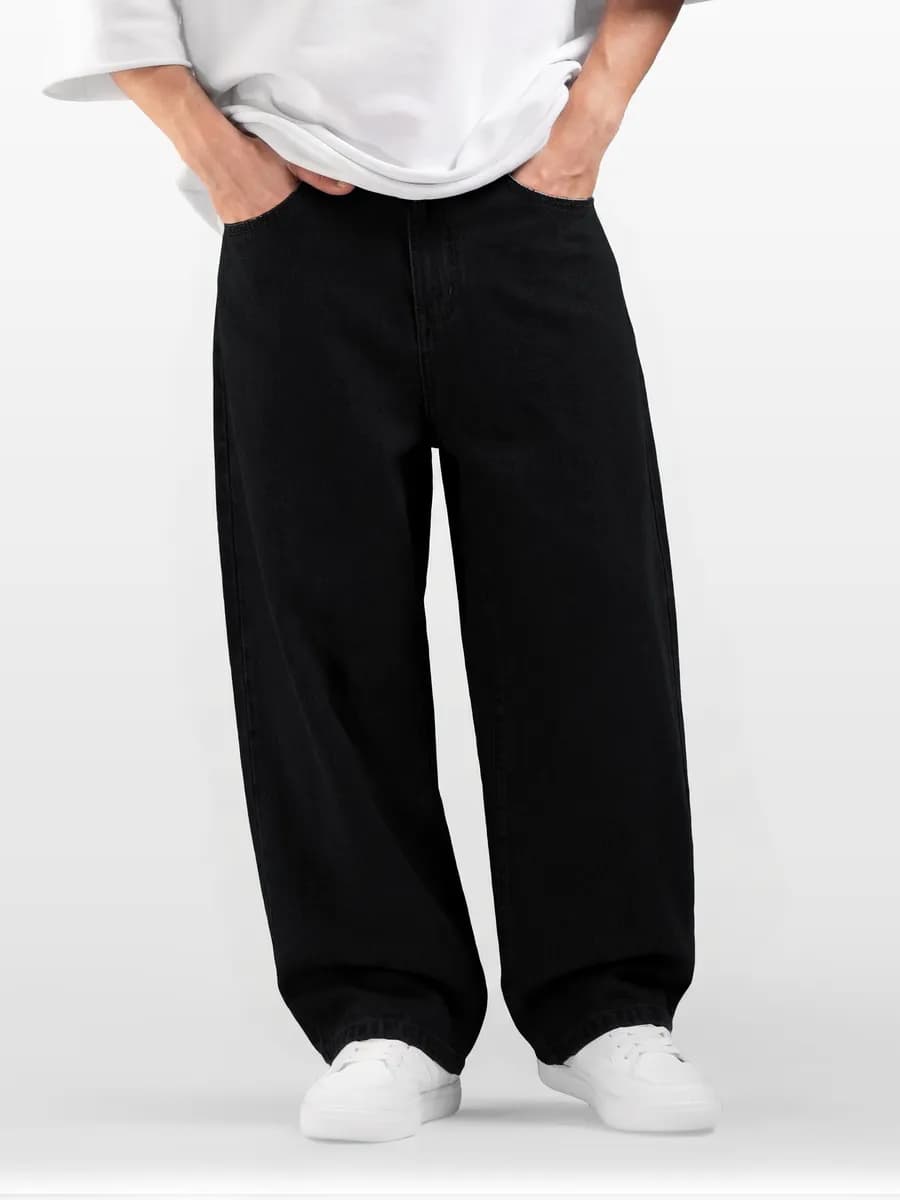 Джинсы широкие трубы