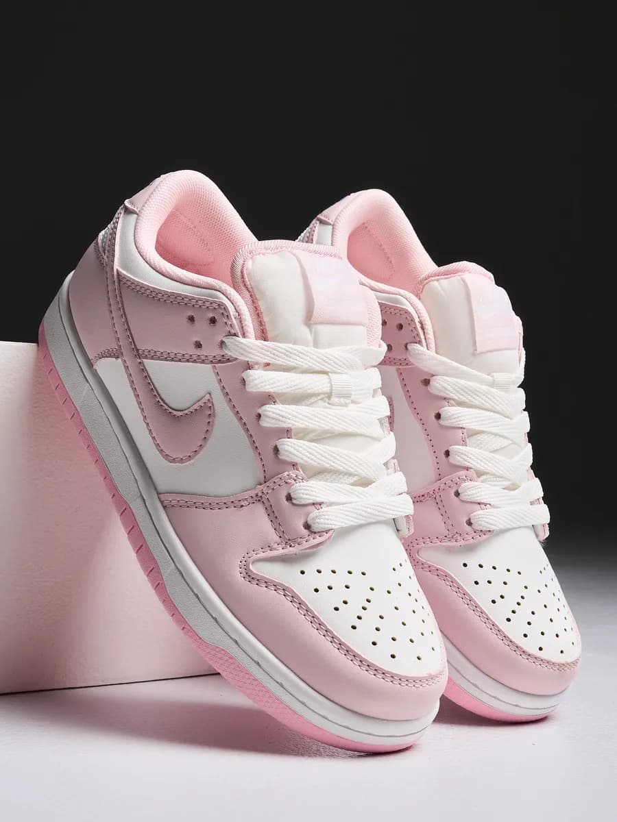 Кроссовки sb dunk low данки кеды розовые для школы