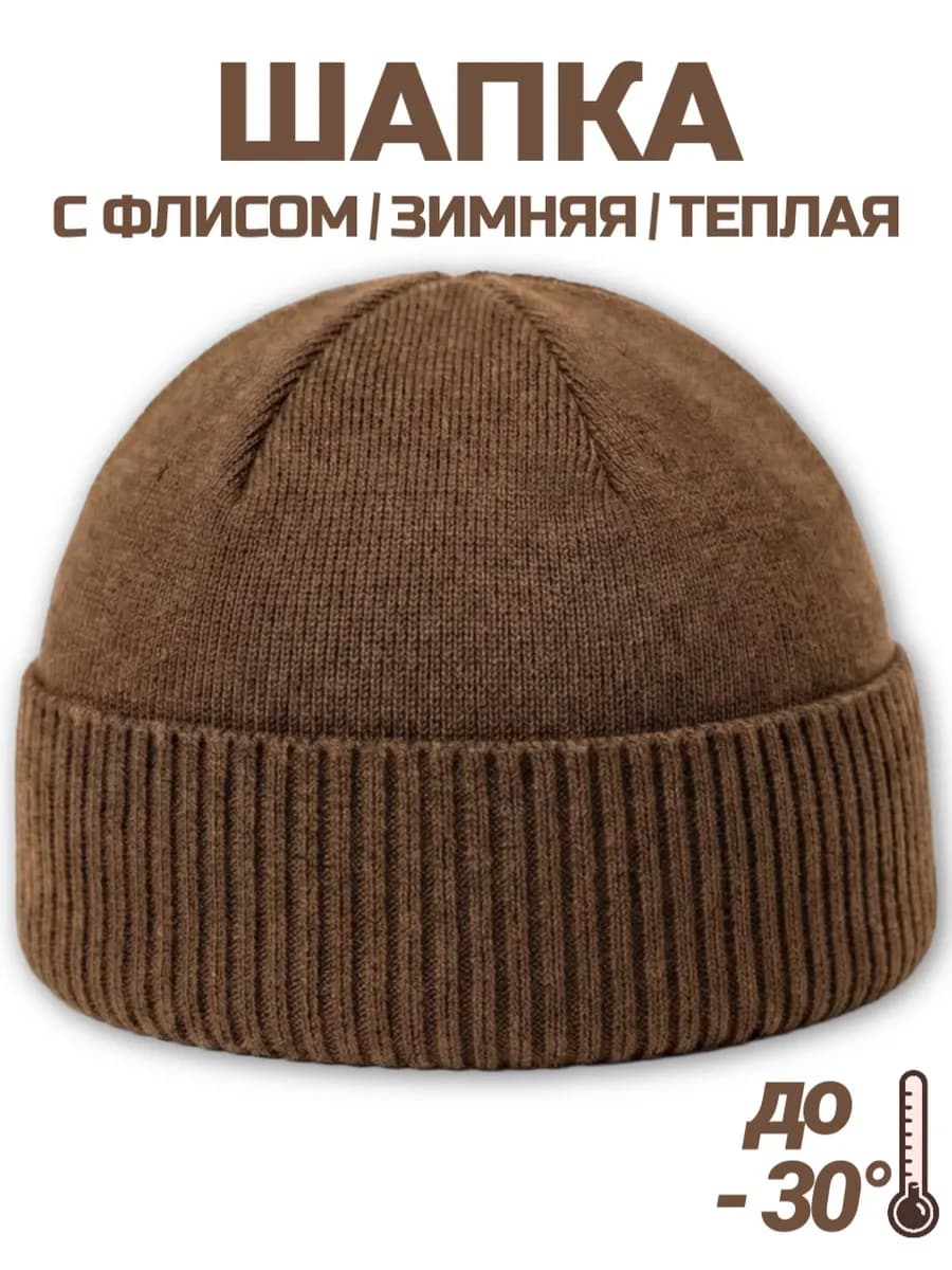 Шапка зимняя молодежная модная утепленная