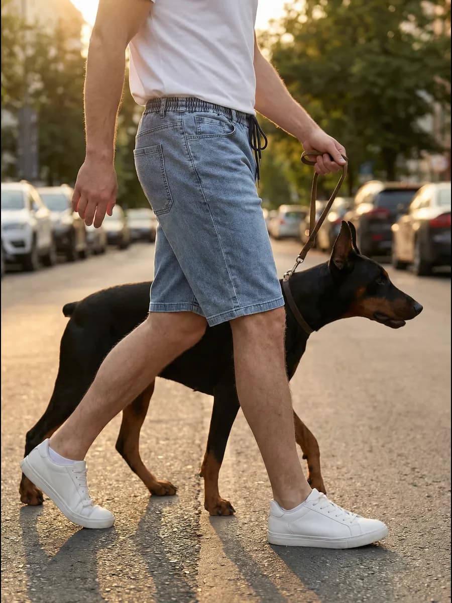 Шорты джинсовые длинные летние