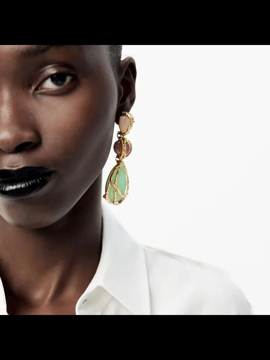 Zara женские серьги-подвески геометрические