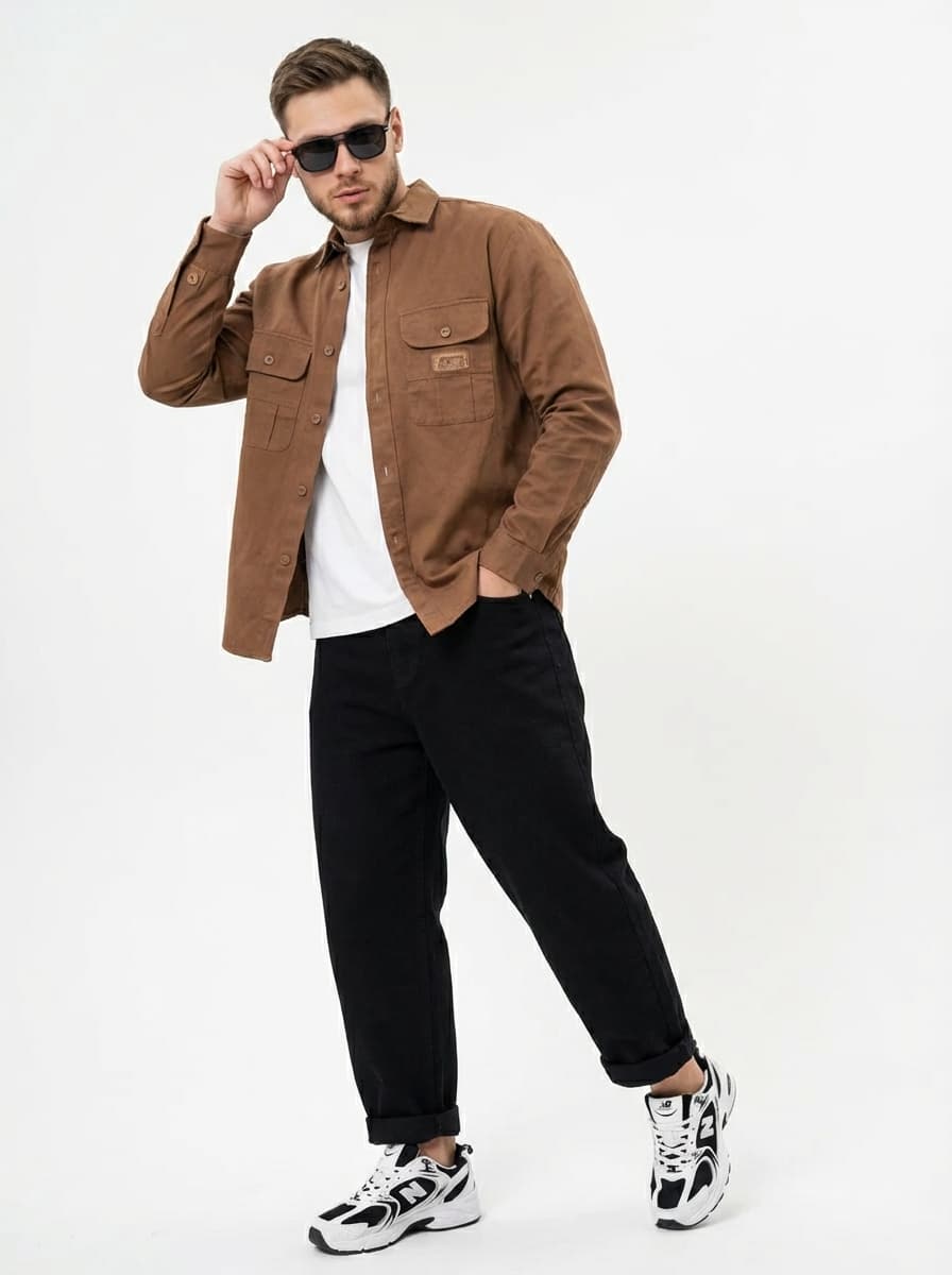 Летний мужской образ с джинсовой рубашкой и бананами — Casual | Во! стиле