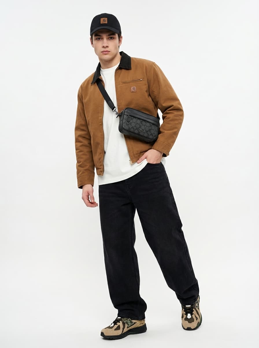 Стильный мужской образ: куртка Regina и широкие джинсы y2k — Streetwear | Во! стиле