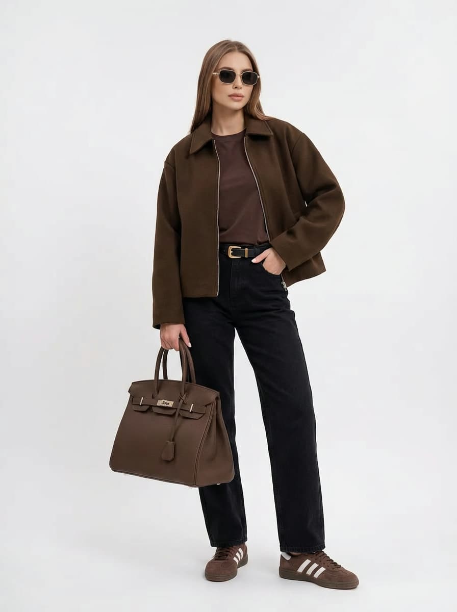 Стильный образ 2026: бомбер оверсайз и джинсы в стиле Casual — Casual | Во! стиле