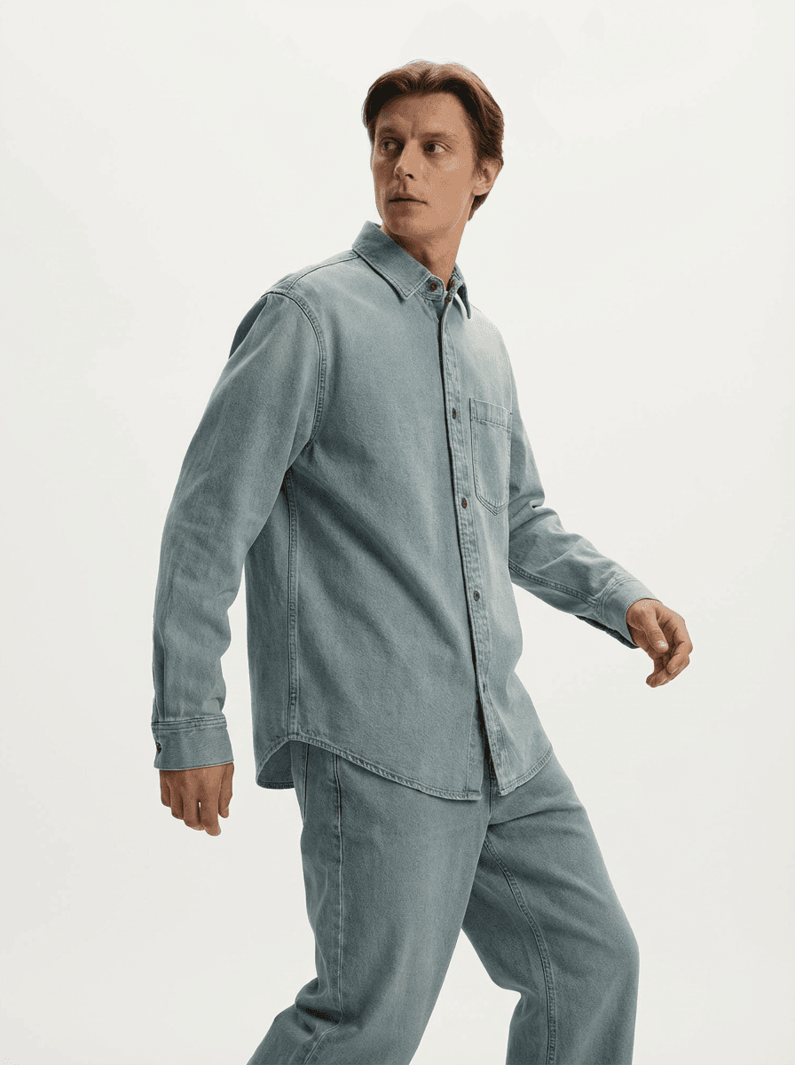 Мужской джинсовый образ 12 STOREEZ в светлом цвете — Casual | Во! стиле