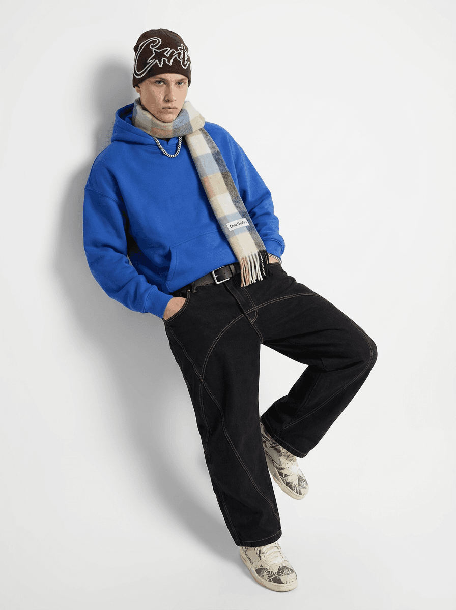 Streetwear образ: худи оверсайз и джинсы багги y2k — Streetwear | Во! стиле